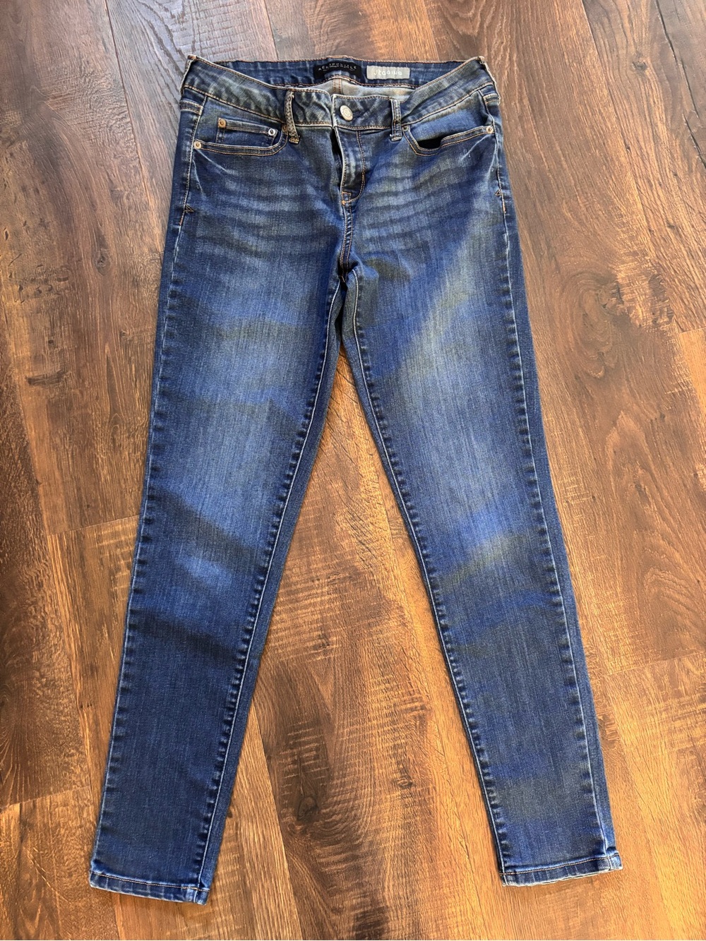Aeropostale Blue Skinny Jeans - Faded Indigo Wash